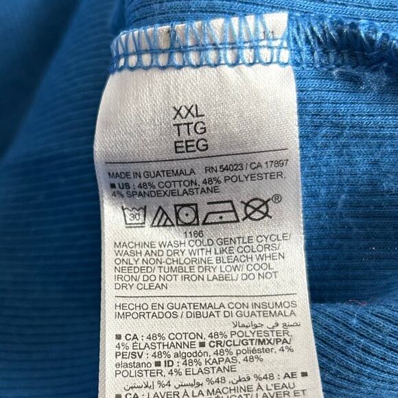 Old Navy XXL Batik Blue Cropped Tank Top Women's - Picture 4 of 6